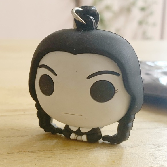 Handbags - Wednesday Addams Figural Foam Bag Clip Halloween Goth Key Chain